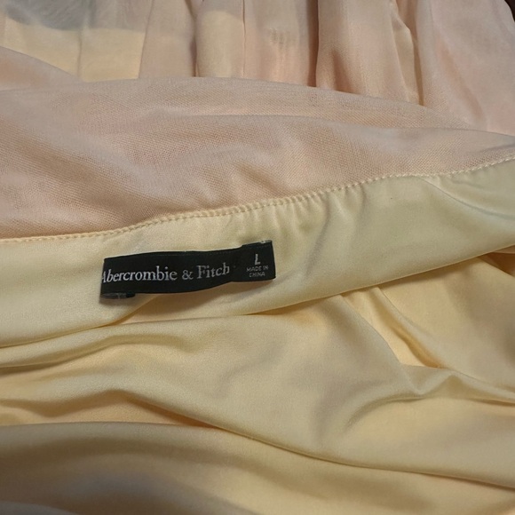 Abercrombie & Fitch Strapless Yellow Dress - Picture 3 of 4